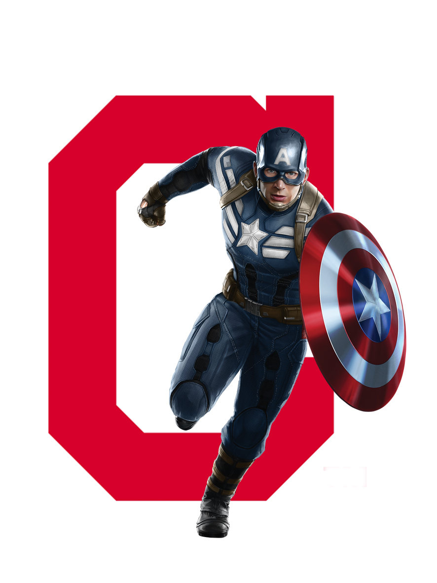 Cleveland Indians Captain America Logo vinyl decal